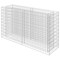 vidaXL Gabion Raised Bed Silver Galvanized Steel 70.9x19.7x39.4 in